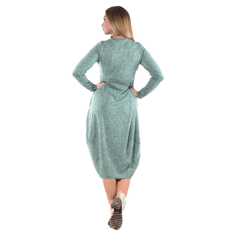 Long sleeve dress with pockets