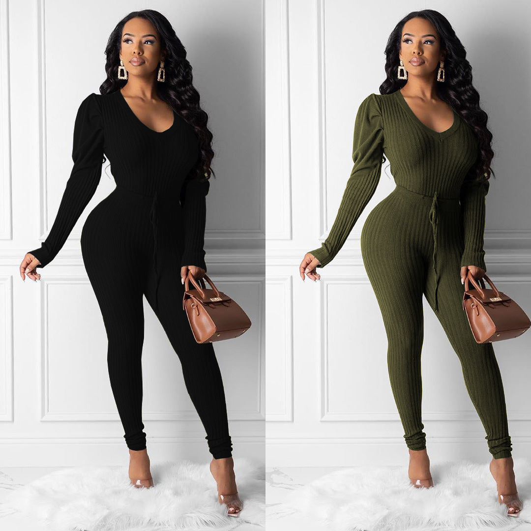 Puff Sleeve Two-piece Set