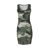 sleeveless Camouflage dress