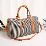Striped Weekender travel bag