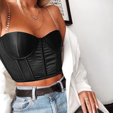 Chain Cropped Bustier