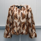 Faux Fox Fur Coat