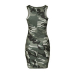 sleeveless Camouflage dress