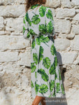 Vintage Chiffon Printed Dress