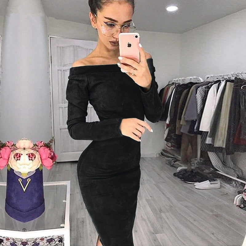 One-shoulder bodycon  dress