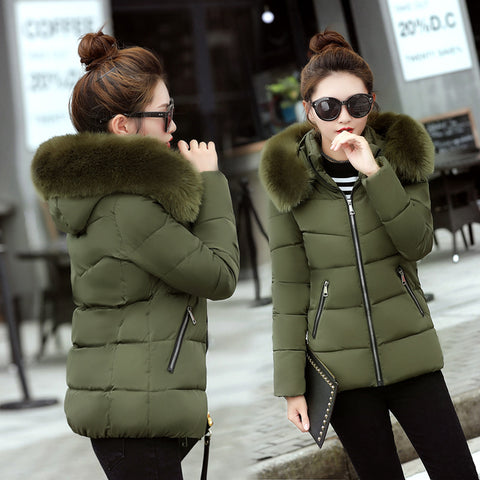 Fur Hooded Coat
