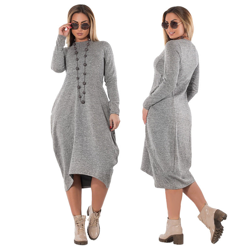 Long sleeve dress with pockets