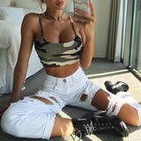 Camouflage  Cropped Top